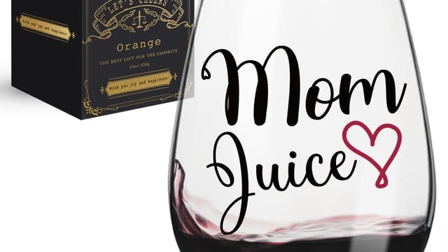 Mom Juice Wine Glass
