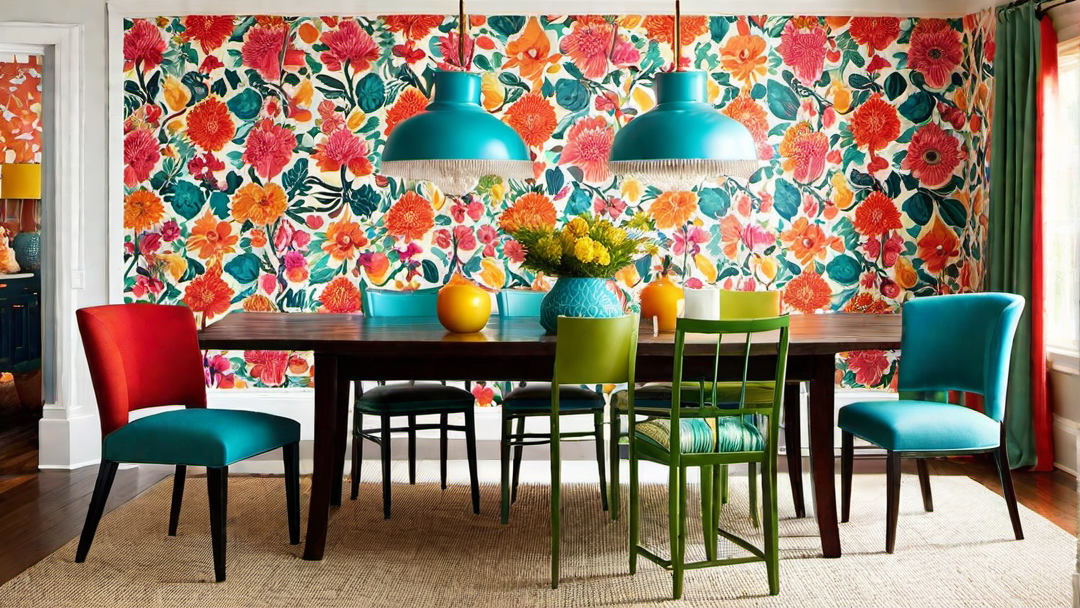 Whimsical Wonderland: Playful and Colorful Dining Room Decor