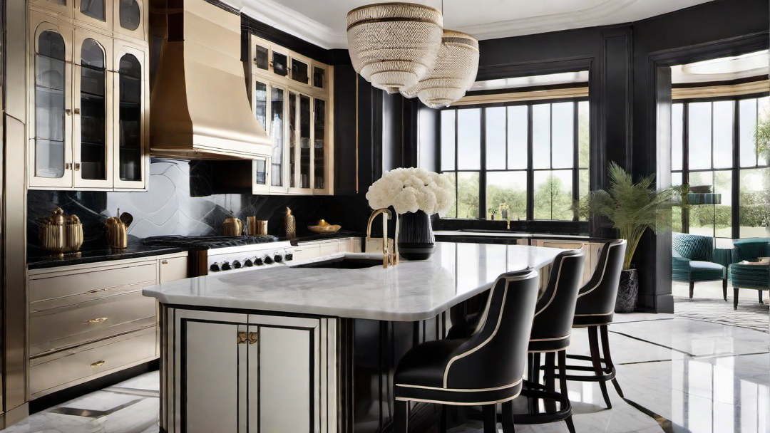 Curves and Lines: Art Deco Kitchen Architecture