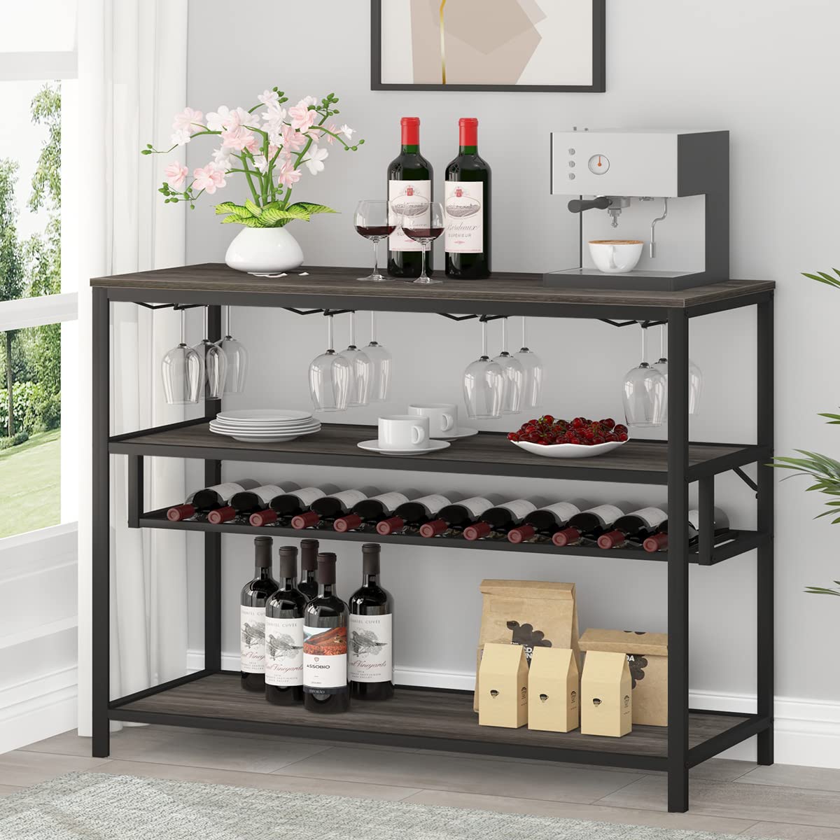 LVB Rustic Wine Rack Table