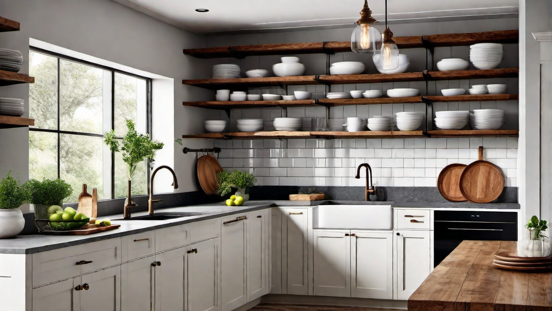 Open Shelving: Displaying Vintage Dishes and Cookware