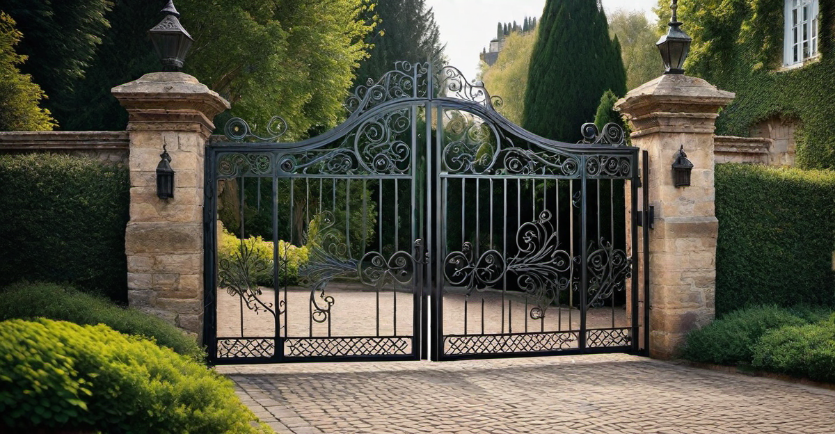 Rustic Charm: Weathered Metal Gate Ideas