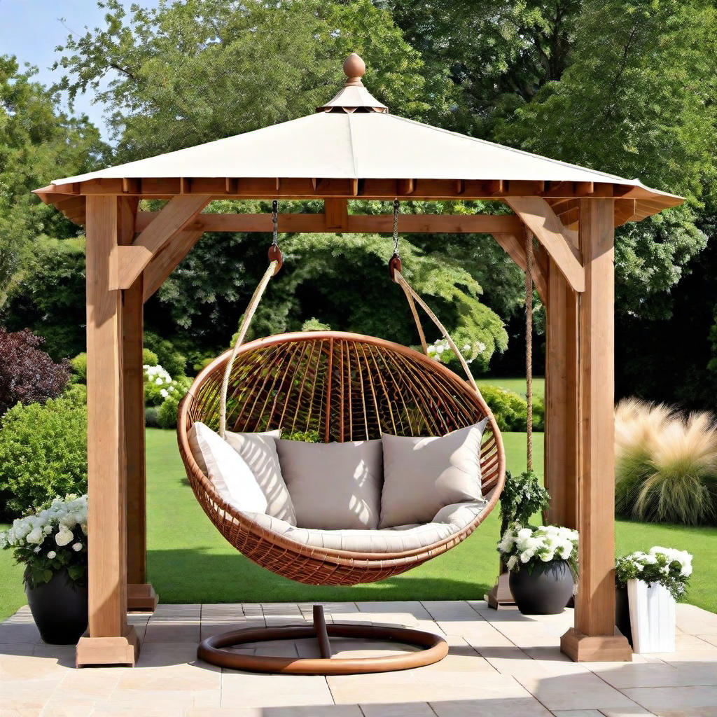 Swing Into Comfort: Patio Design with Hanging Swing Chair