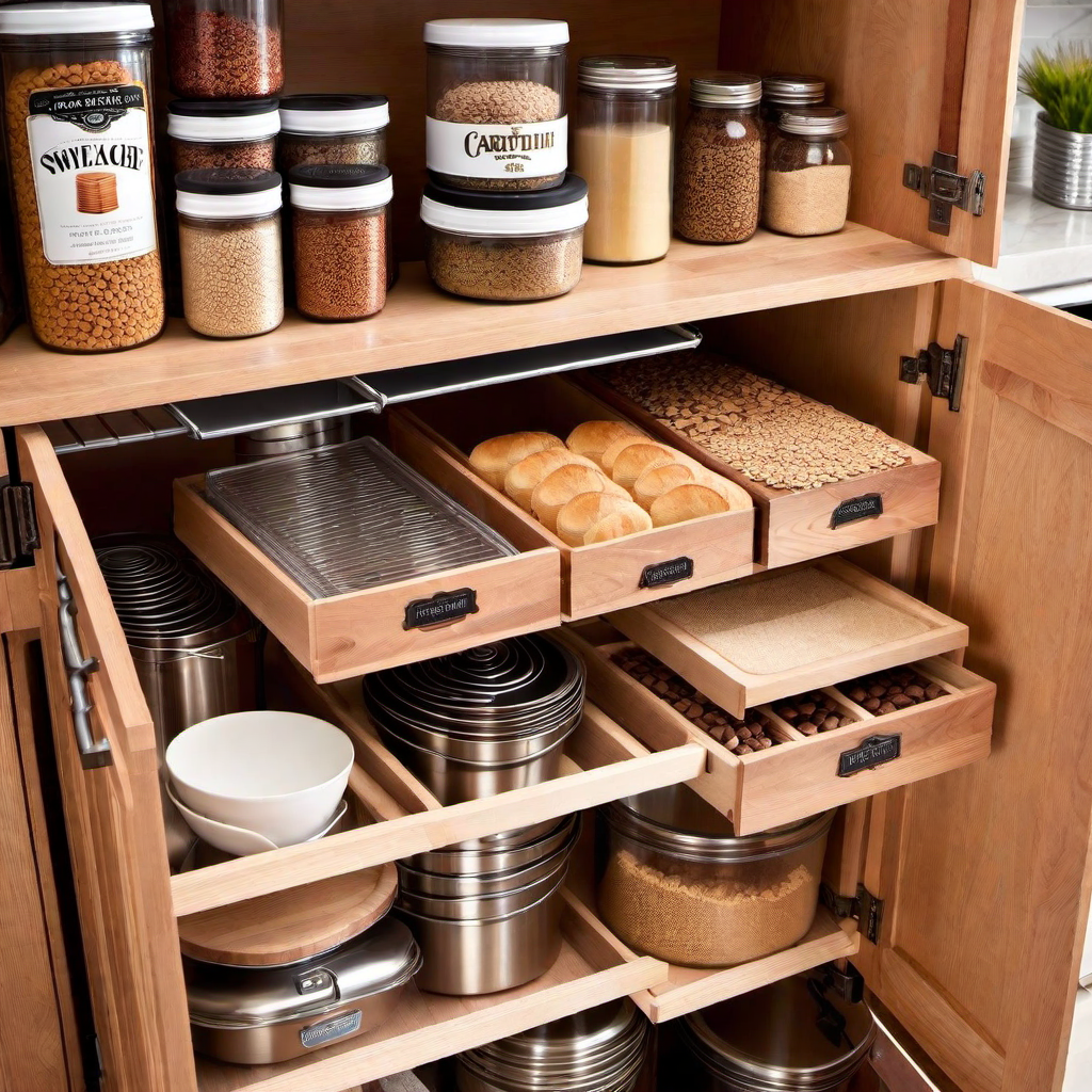 Baking Station Setup: Organized Baking Supplies