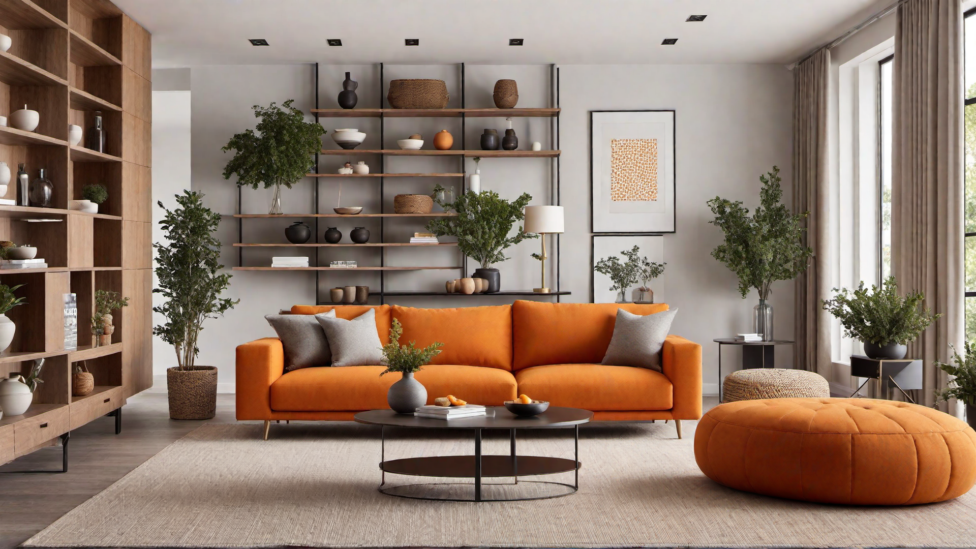 Stylish Organization: Orange Storage Baskets