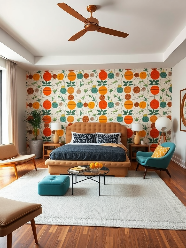 Incorporating Mid-Century Modern Wallpapers