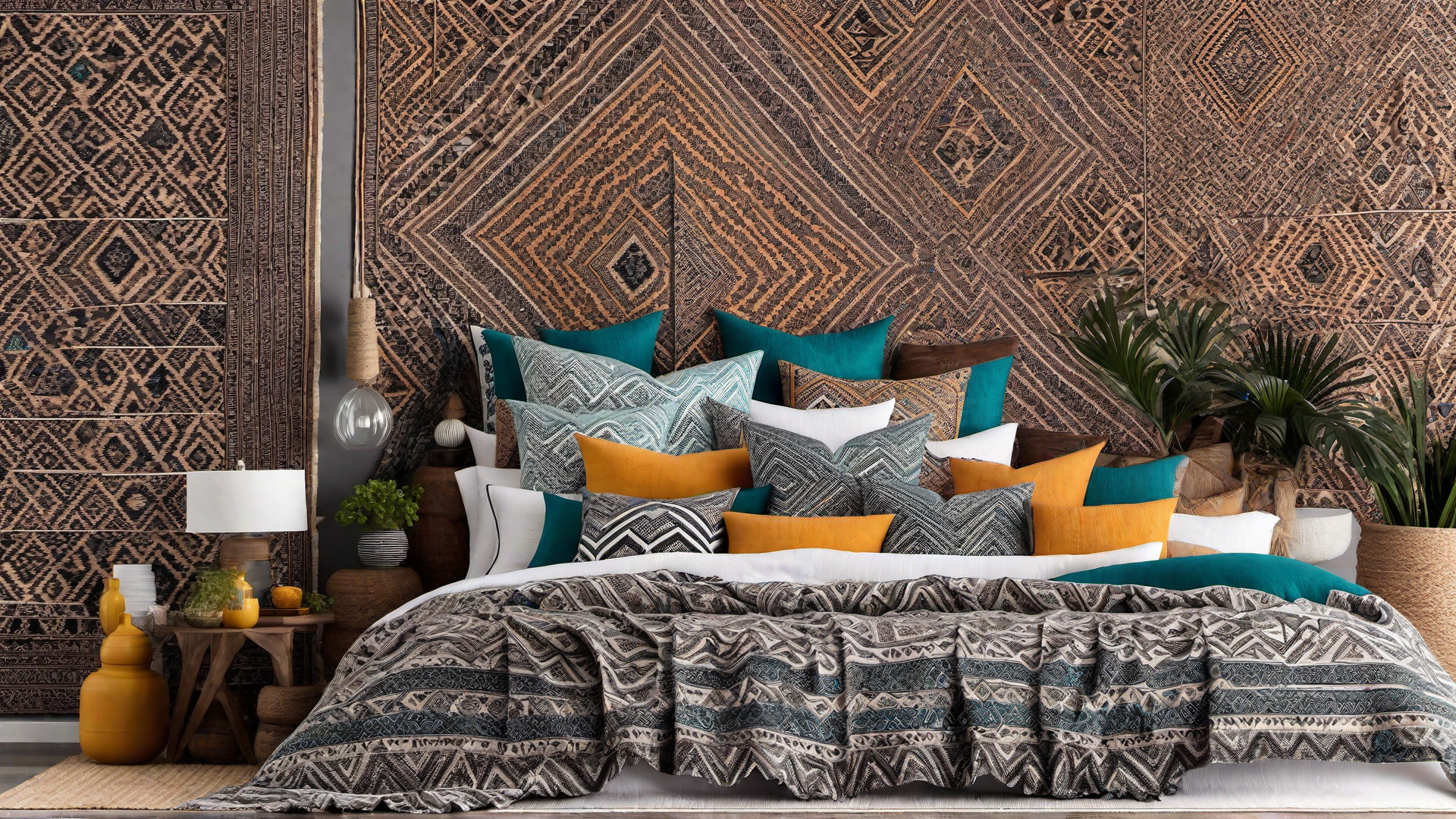 Playful Patterns: Mixing Geometric and Tribal Prints