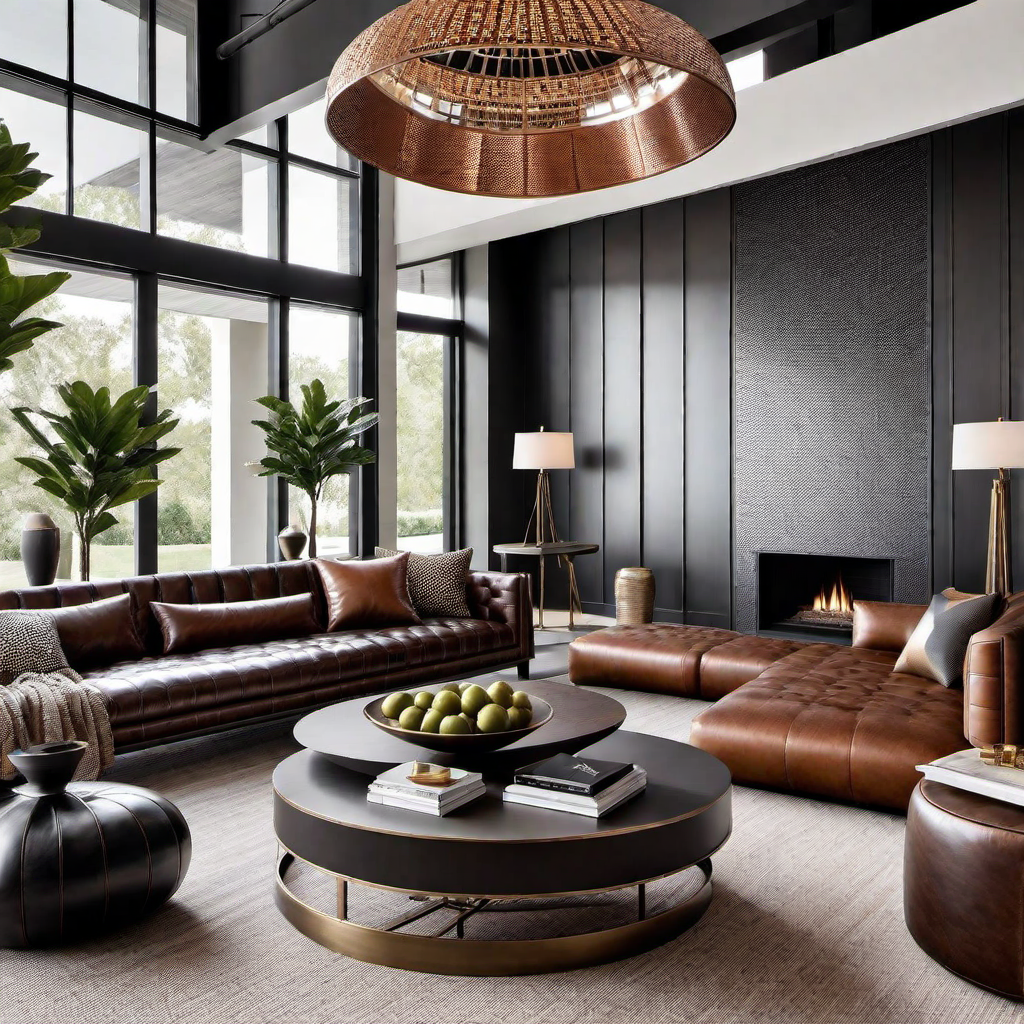 Industrial Vibes: Mixing Metal and Leather in Western Home Design