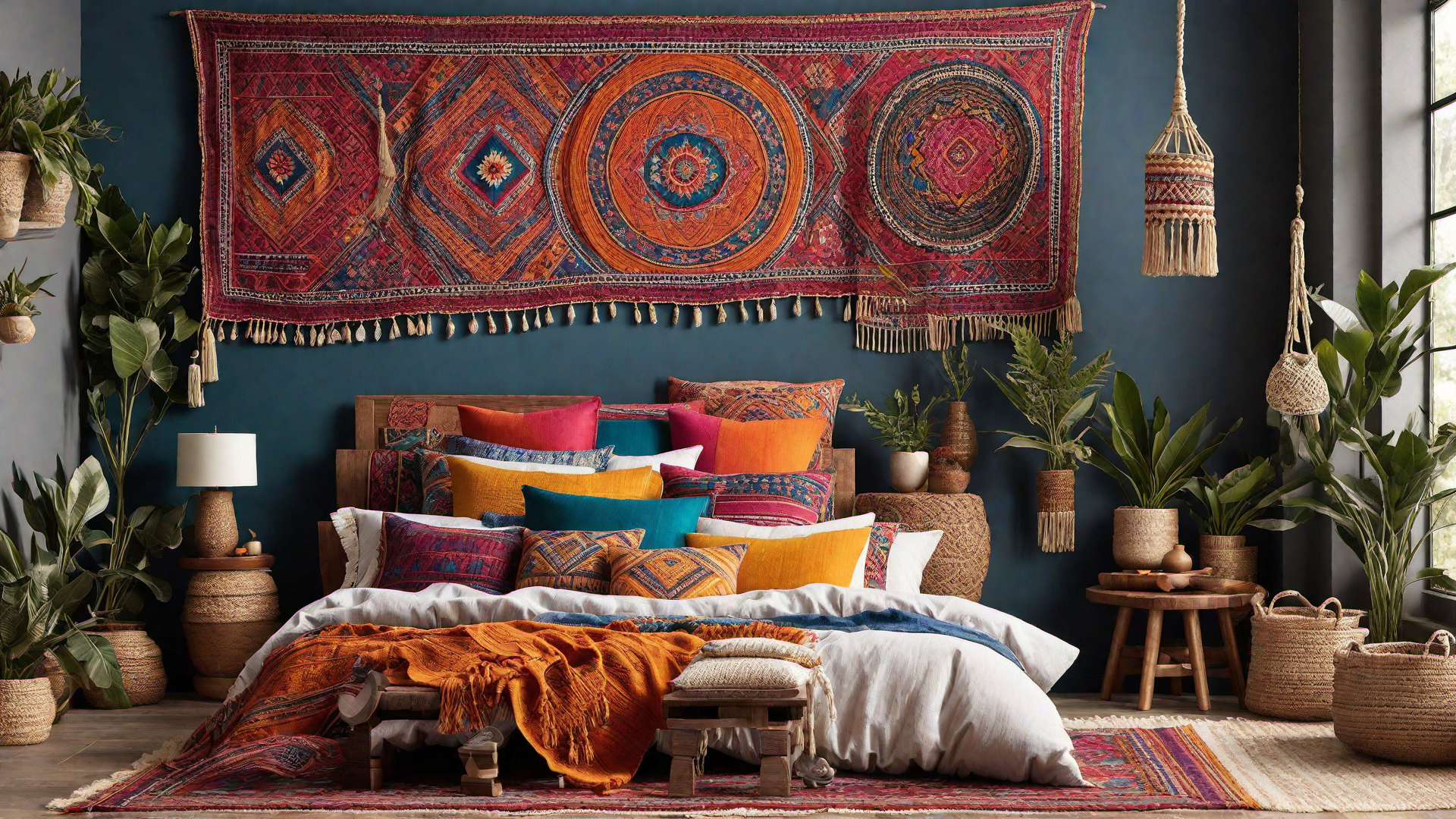 Eclectic Mix: Vibrant Boho Patterns and Textures