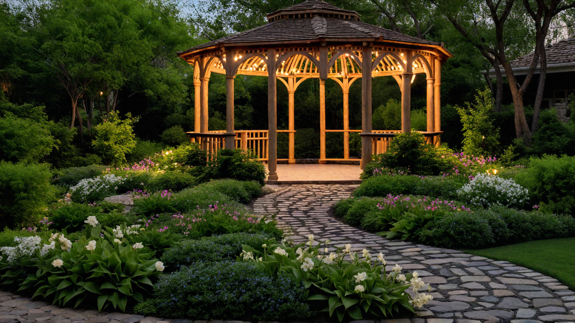 Rustic Wooden Gazebo