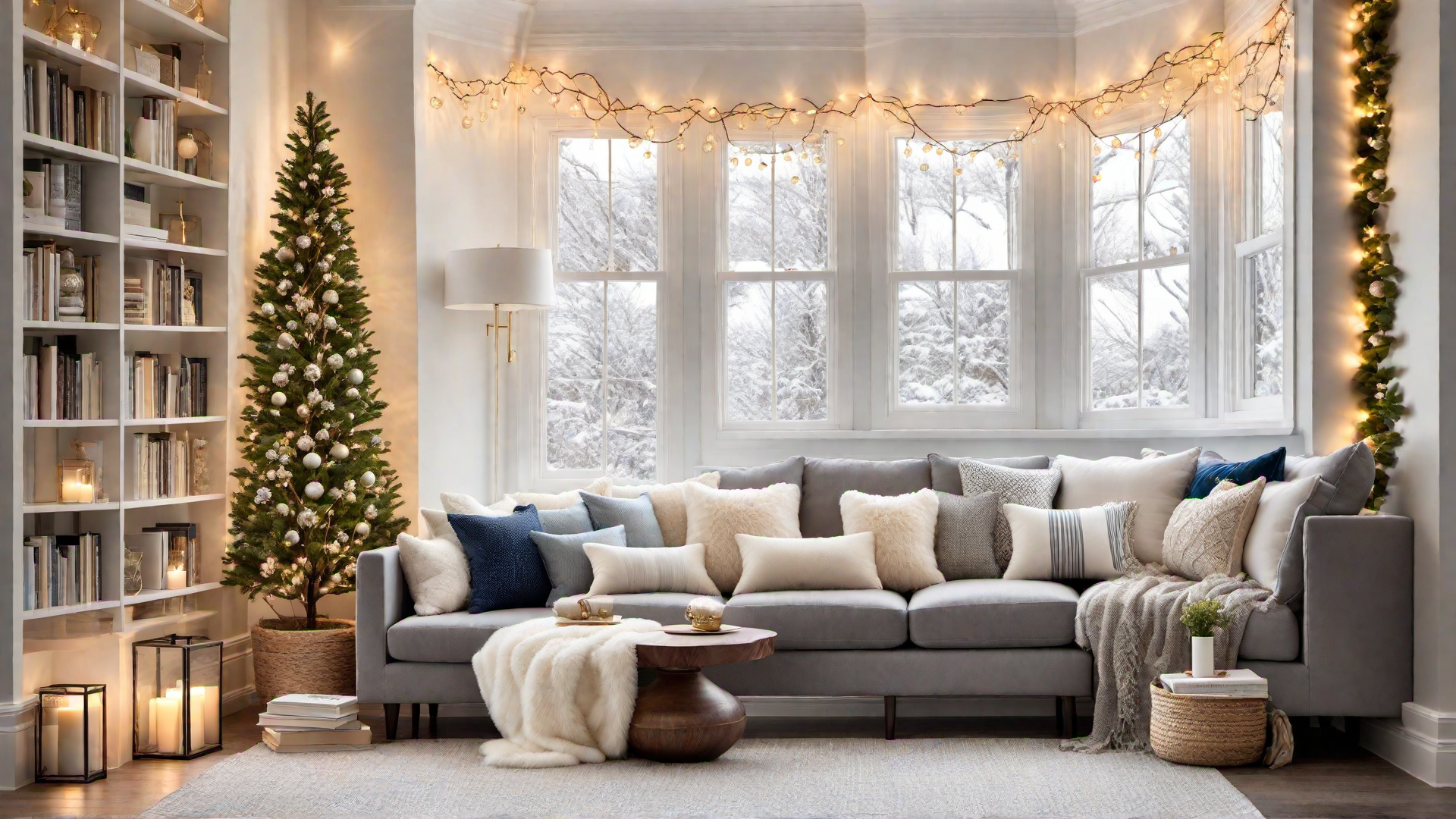 Cozy Reading Nook with Plush Pillows