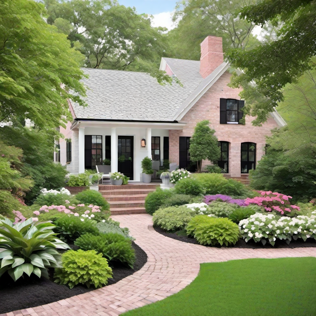 Cozy Cottage Vibes: Soft Pastel Painted Brick Exterior