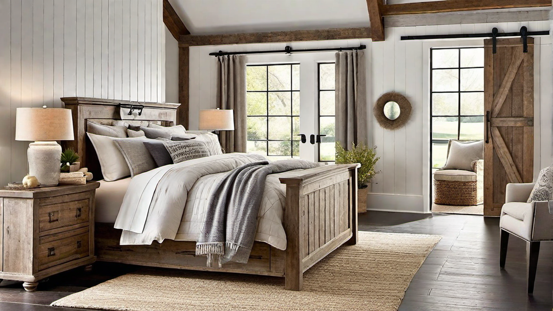 Barn Inspiration: Rustic Farmhouse Bedroom with Sliding Barn Doors