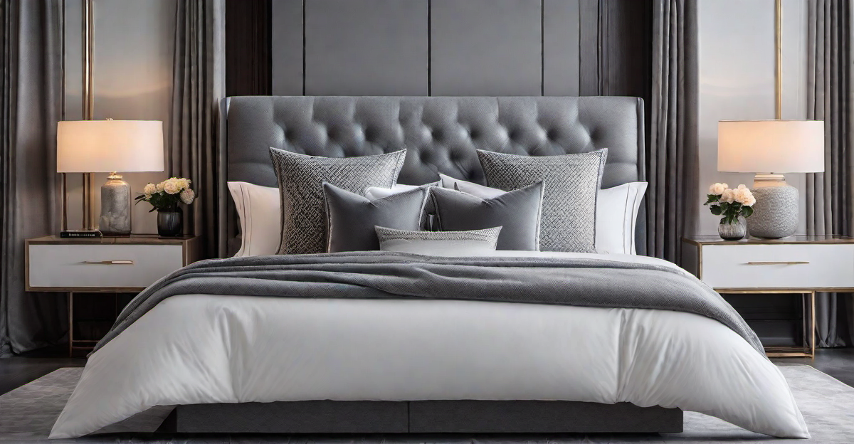 The Play of Patterns: Incorporating Printed Grey Fabrics in Bedroom