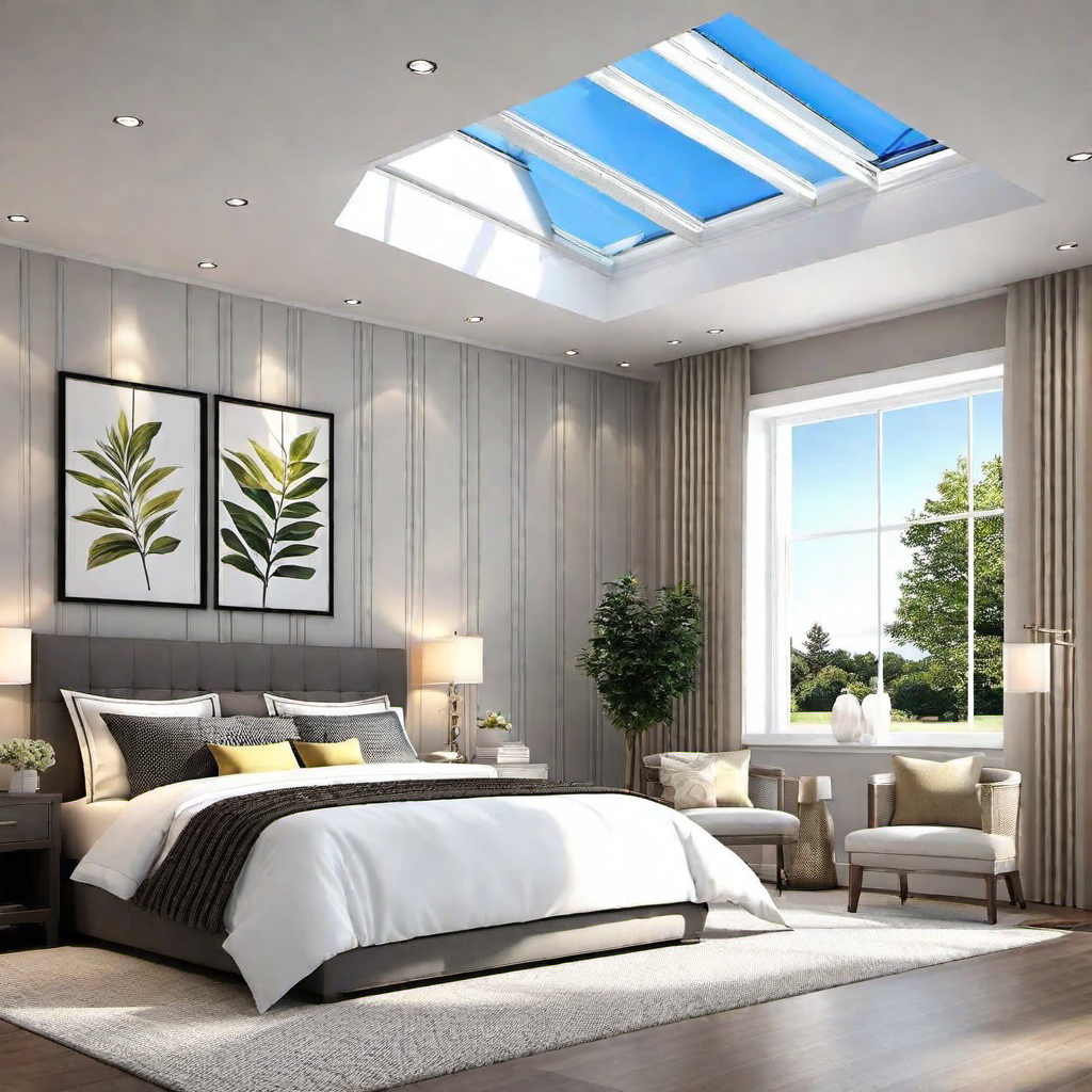 Sunlit Space: Skylight in the Bedroom