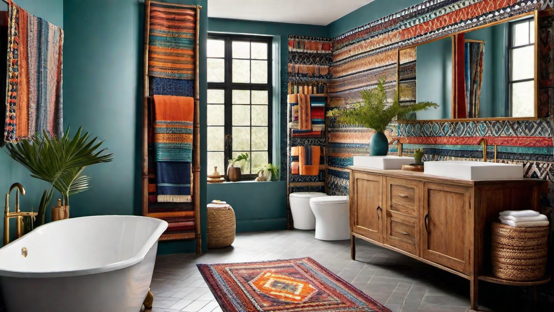 Bohemian Vibes: Colorful Textiles and Artwork