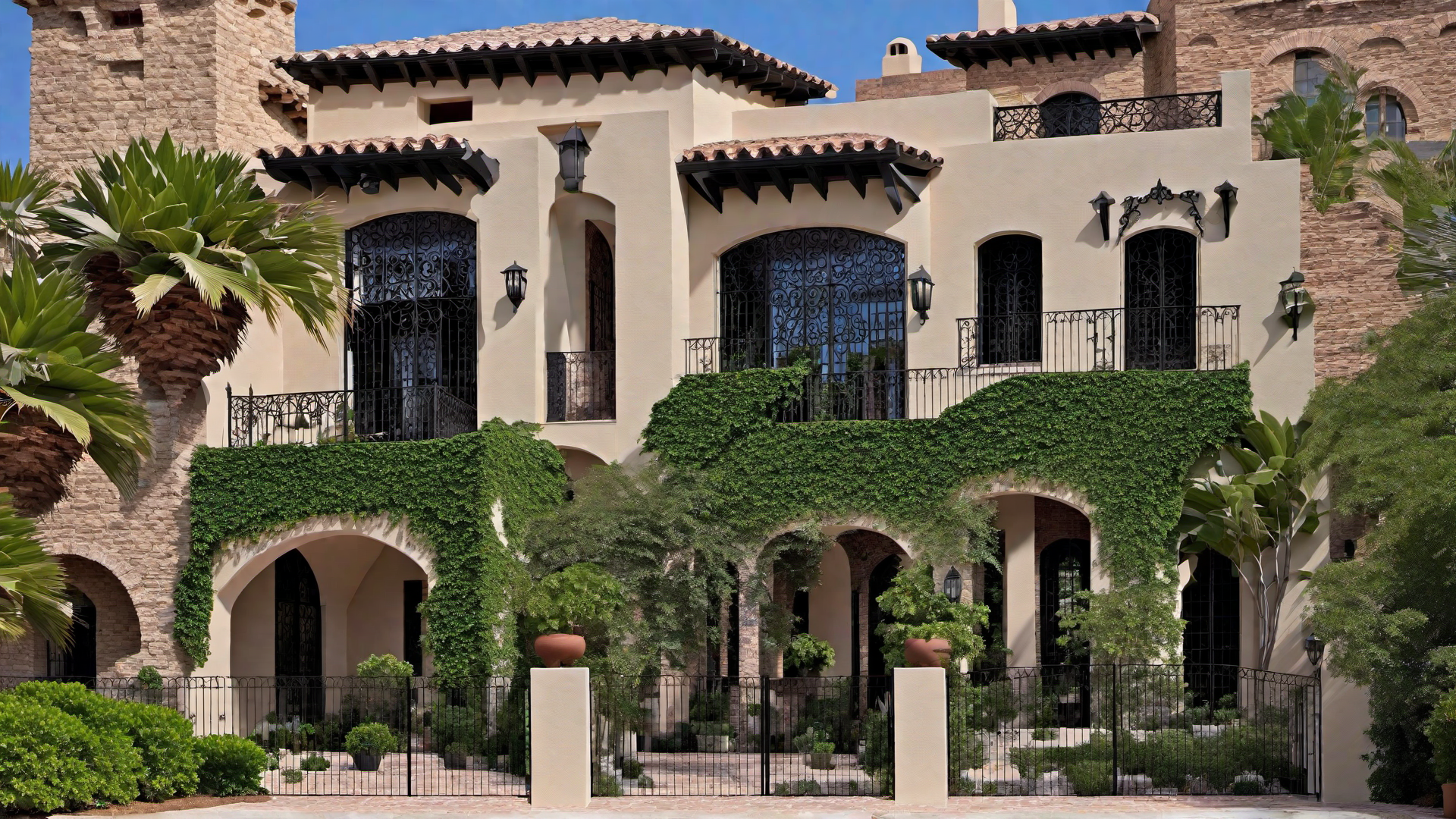 Wrought Iron Details: Enhancing the Elegance of Spanish Revival Exteriors