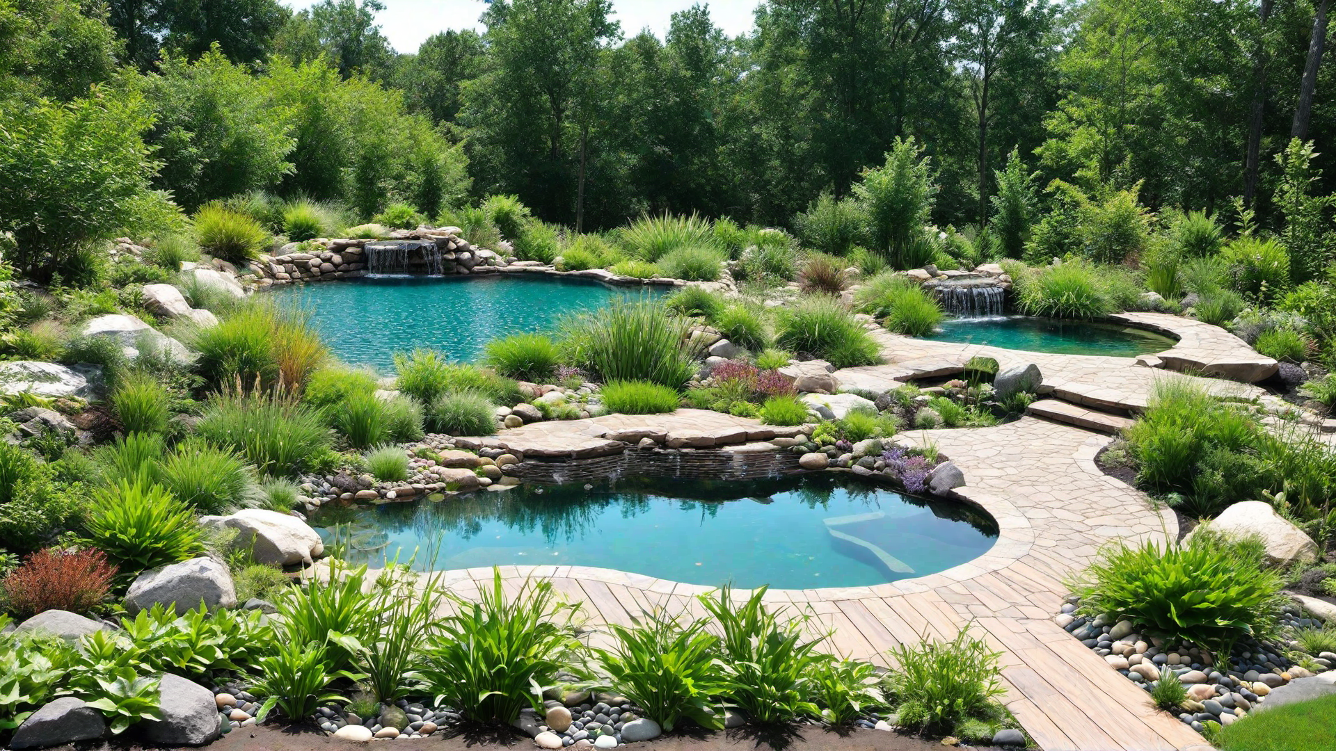 Eco-Friendly Natural Swimming Pool