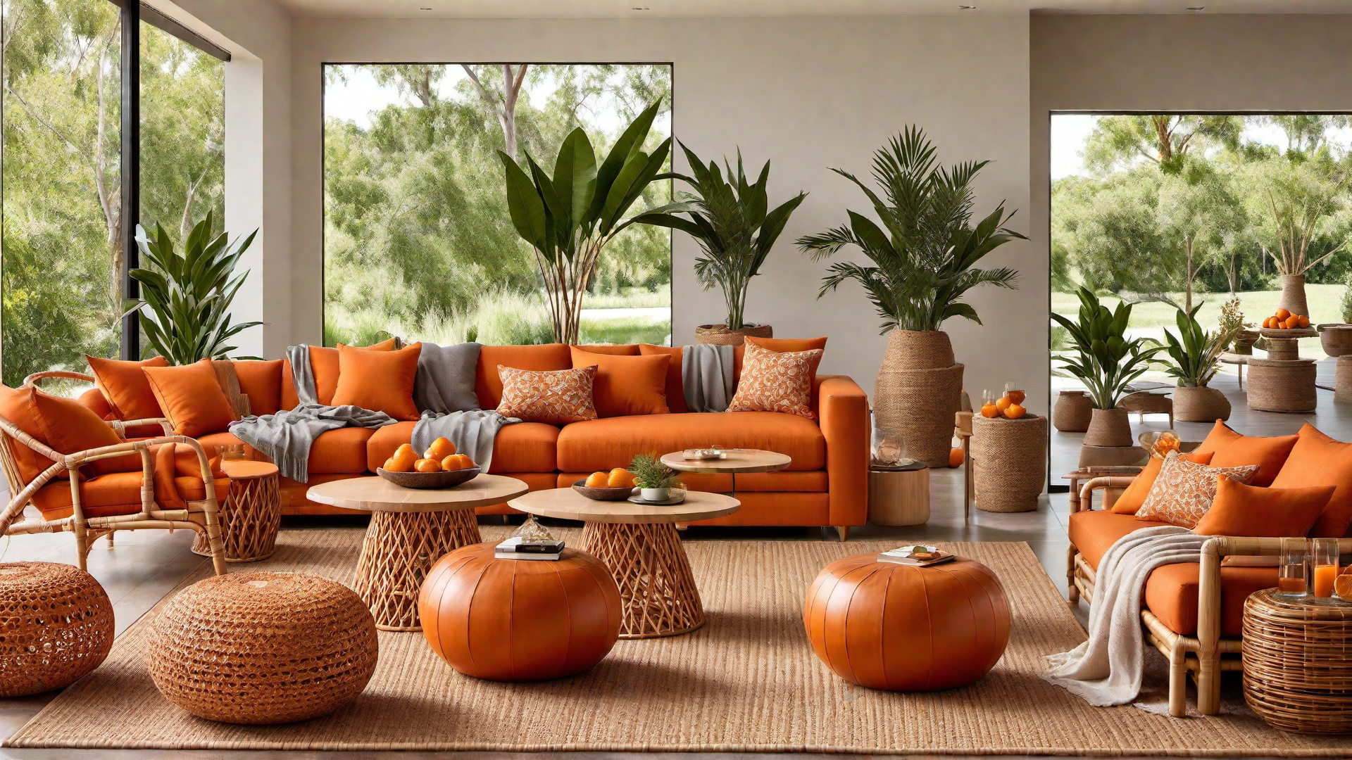 Eco-Friendly Style: Orange Bamboo Furniture