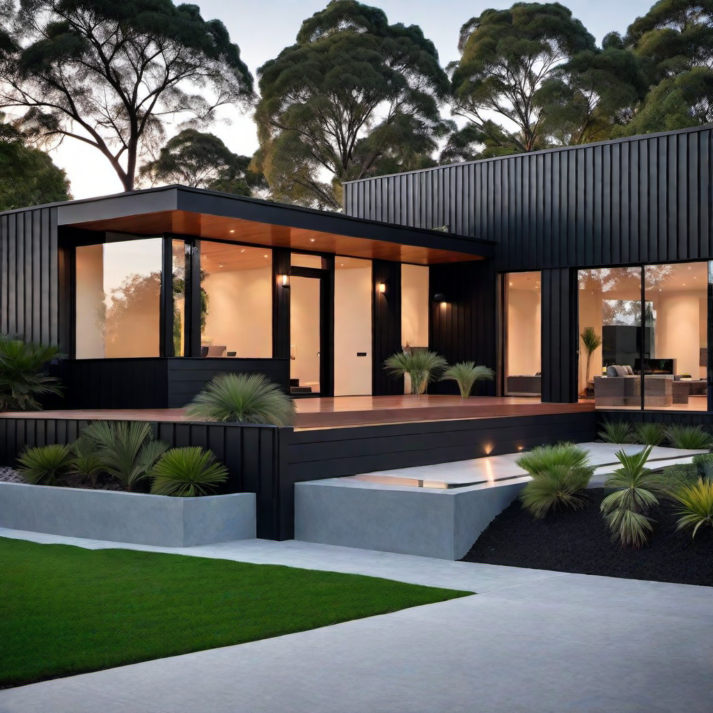 Urban Appeal: Black and Cedar Facade Ideas