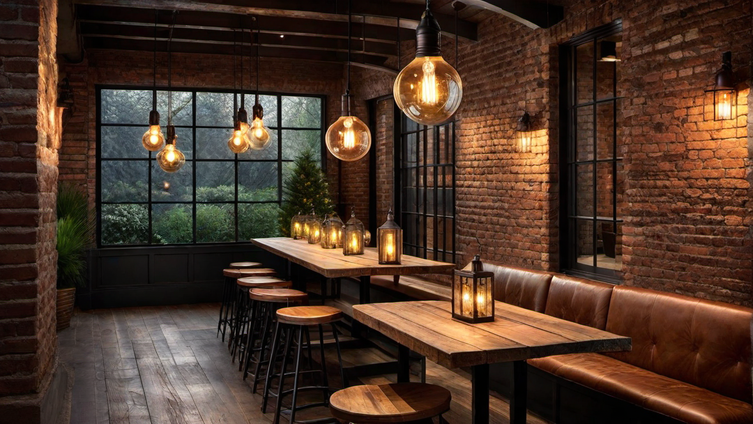 Rustic Charm: Illuminated Nooks with Vintage Edison Bulbs