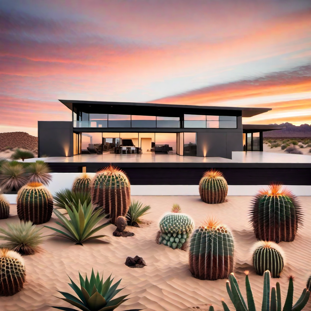 Desert Oasis: Modern Desert House Exterior