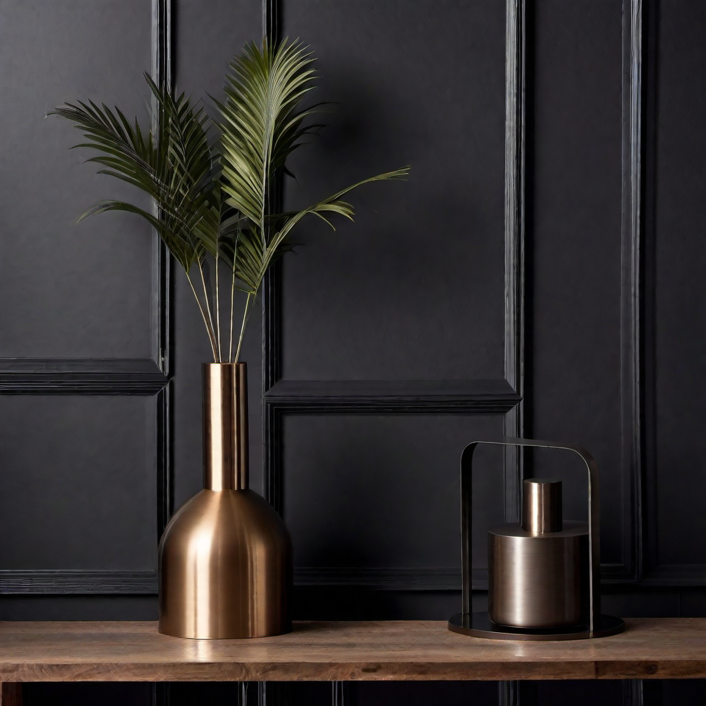 Industrial Edge: Moody Home Decor with Metal Elements