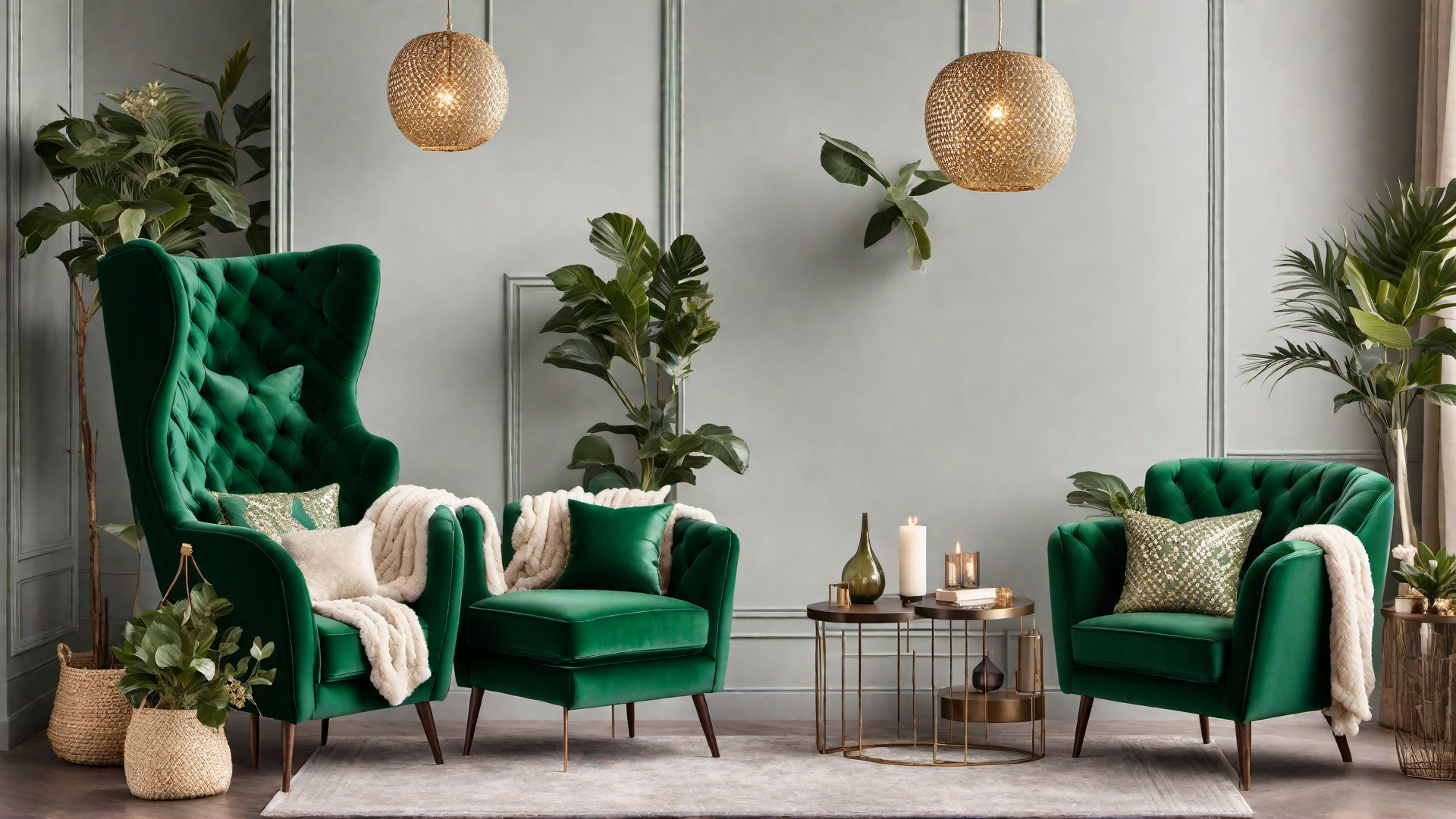 Comfortable Luxury: Green Velvet Armchairs for Cozy Nights