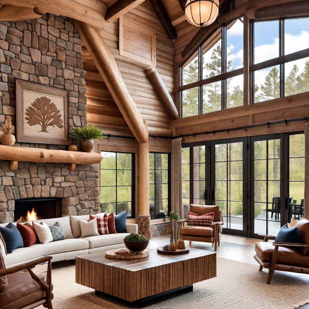 Log Cabin Window Treatments for Privacy and Style