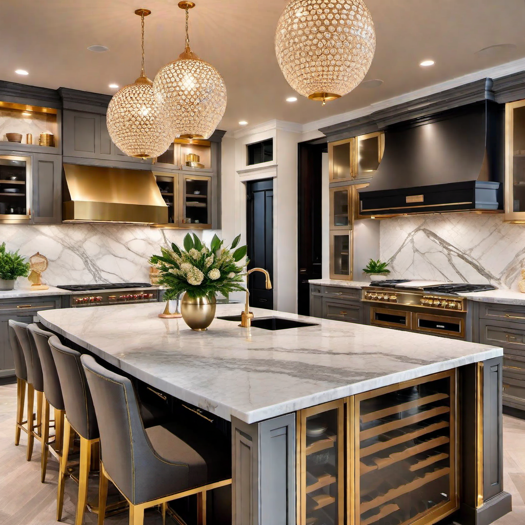 Opulent Touches: Adding Glamour to Luxury Kitchen Design