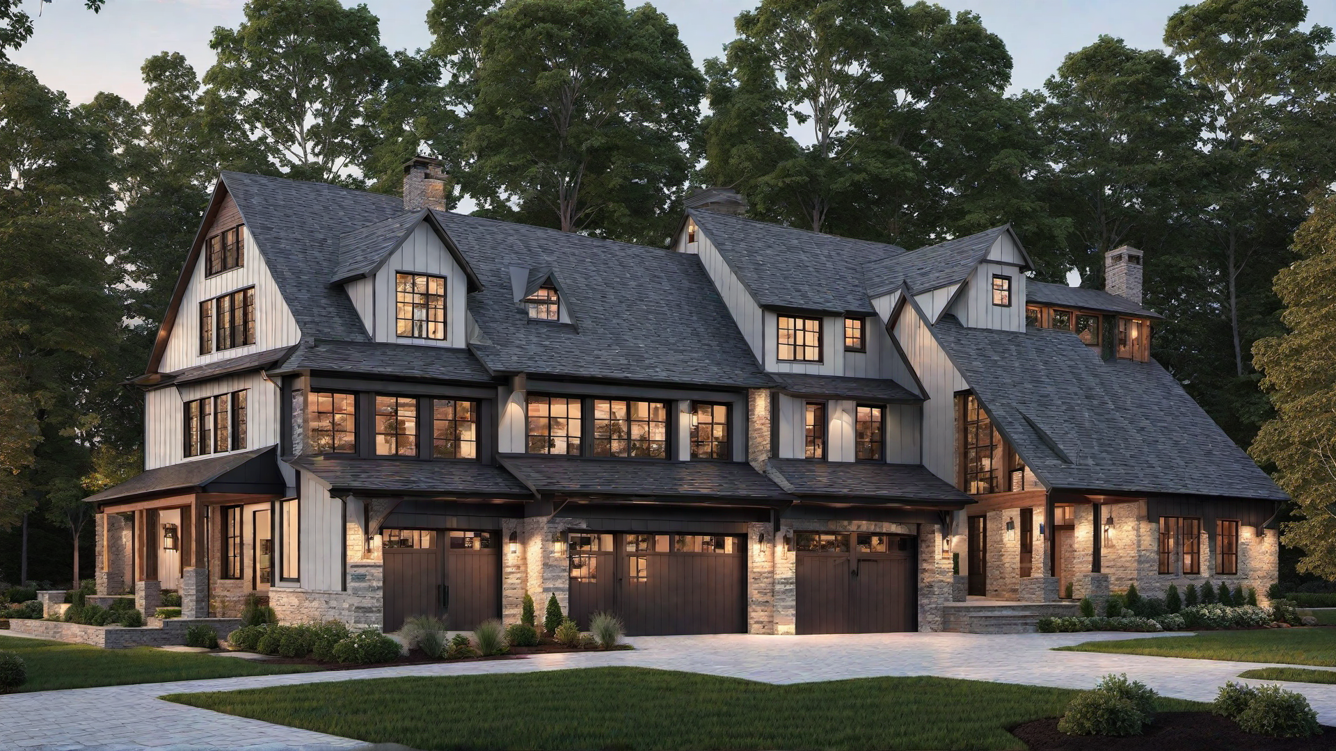 Dual Garage Doors: Functional and Stylish Element in Farmhouse Design