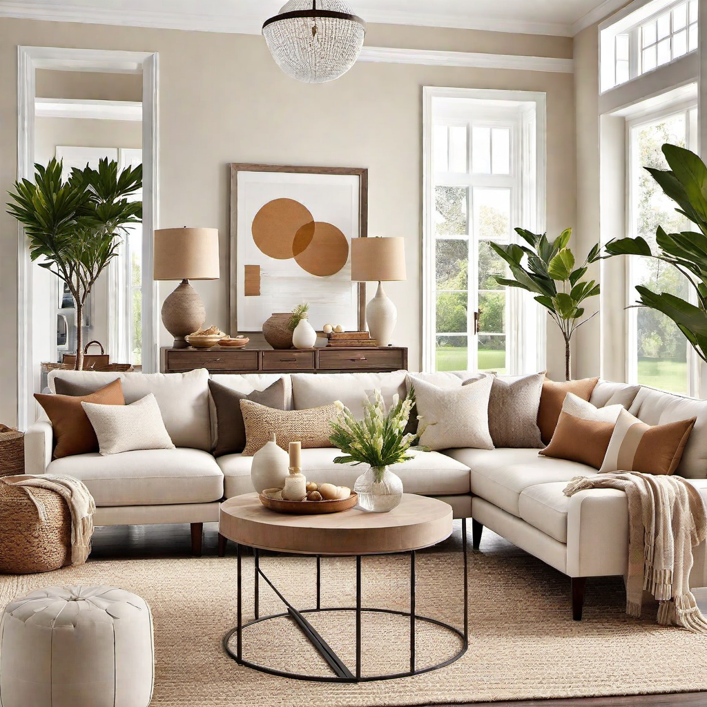 Cozy Neutral Living Room: Creating a Homely Atmosphere with Neutrals