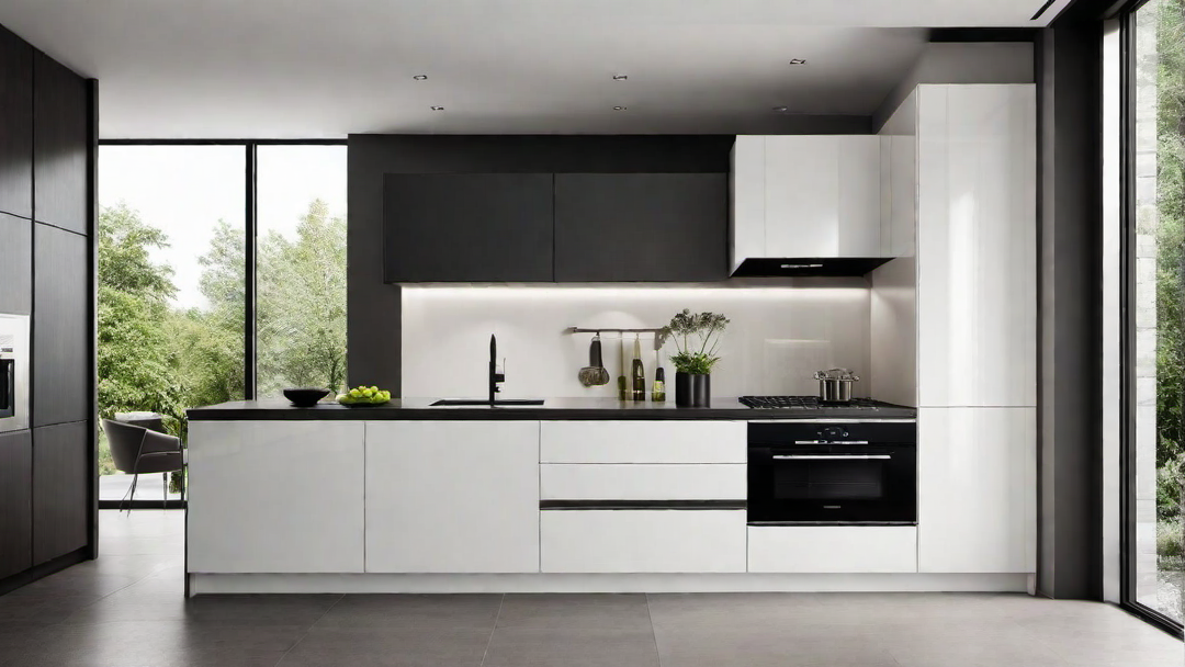 Artistic Touch: Contemporary Kitchen with Bold Artwork