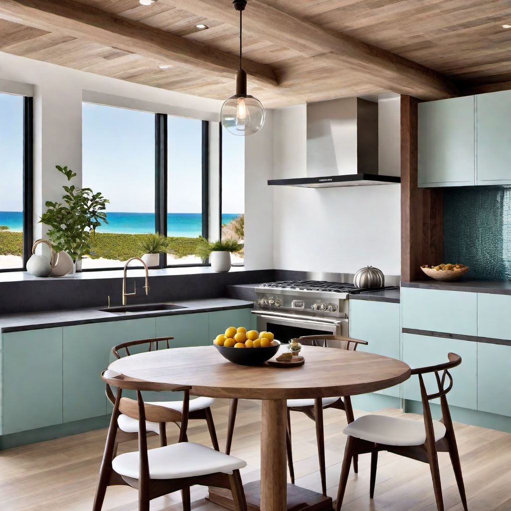 Rustic Elegance: Wood Accents in Coastal Kitchen Decor