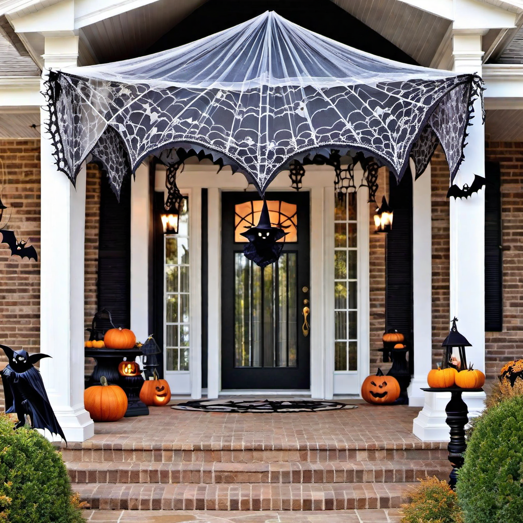 Creepy Canopy: Spooky Overhead Canopy Decor