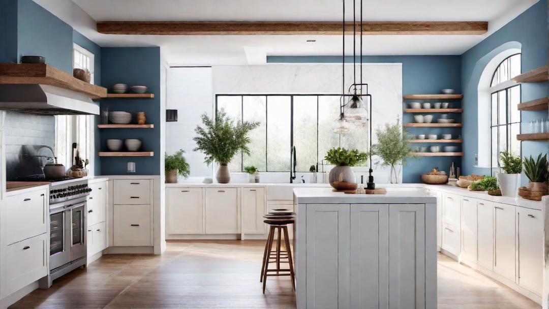 Whitewashed Walls: Beach House Aesthetic in Coastal Kitchen