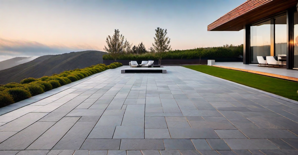 Harmonizing Elements: Breeze Block and Natural Stone Integration