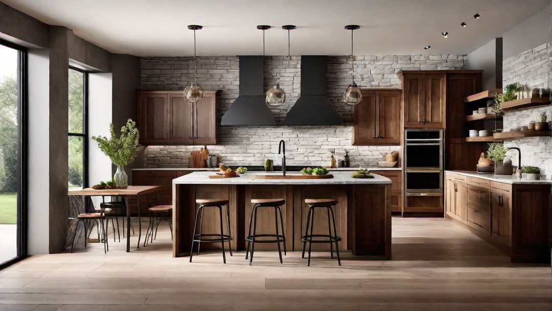 Natural Elements: Stone, Wood, and Metal Accents