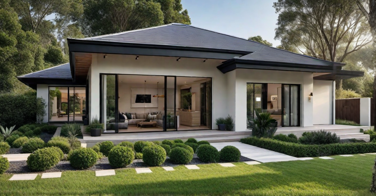 Charming Exterior: Simple One-Story Garden House