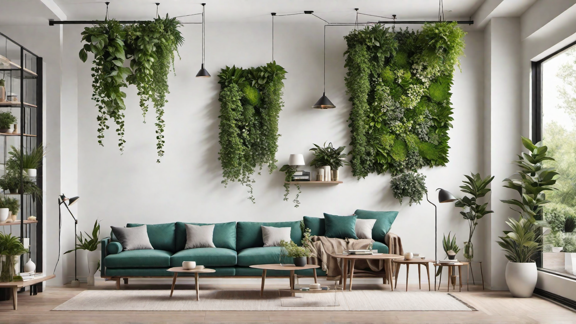 Urban Jungle: Hanging Greenery for Vertical Gardens
