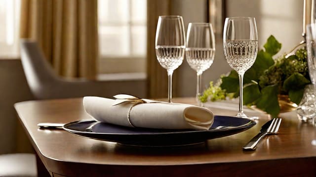 Where Does Wine Glass Go On Table