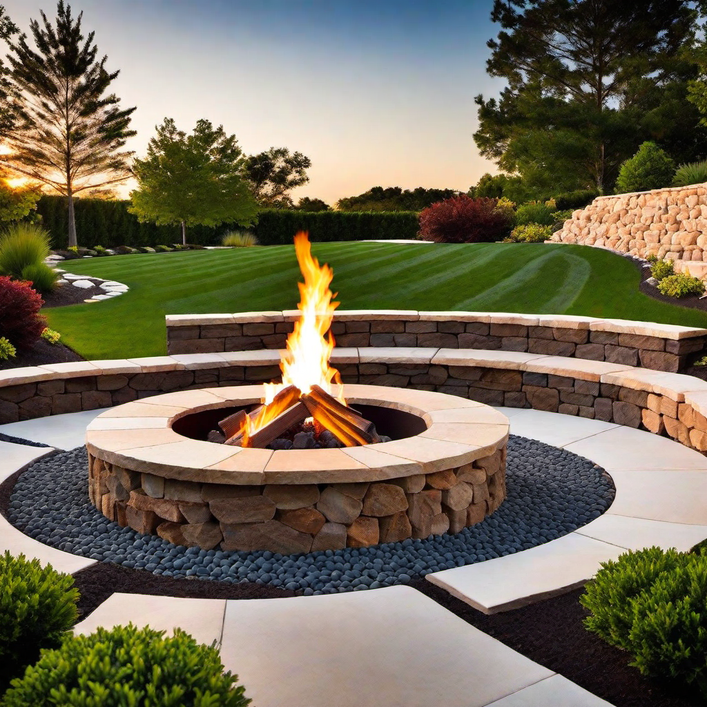 Fire Pit With Retaining Wall: Integrated Design for Visual Interest