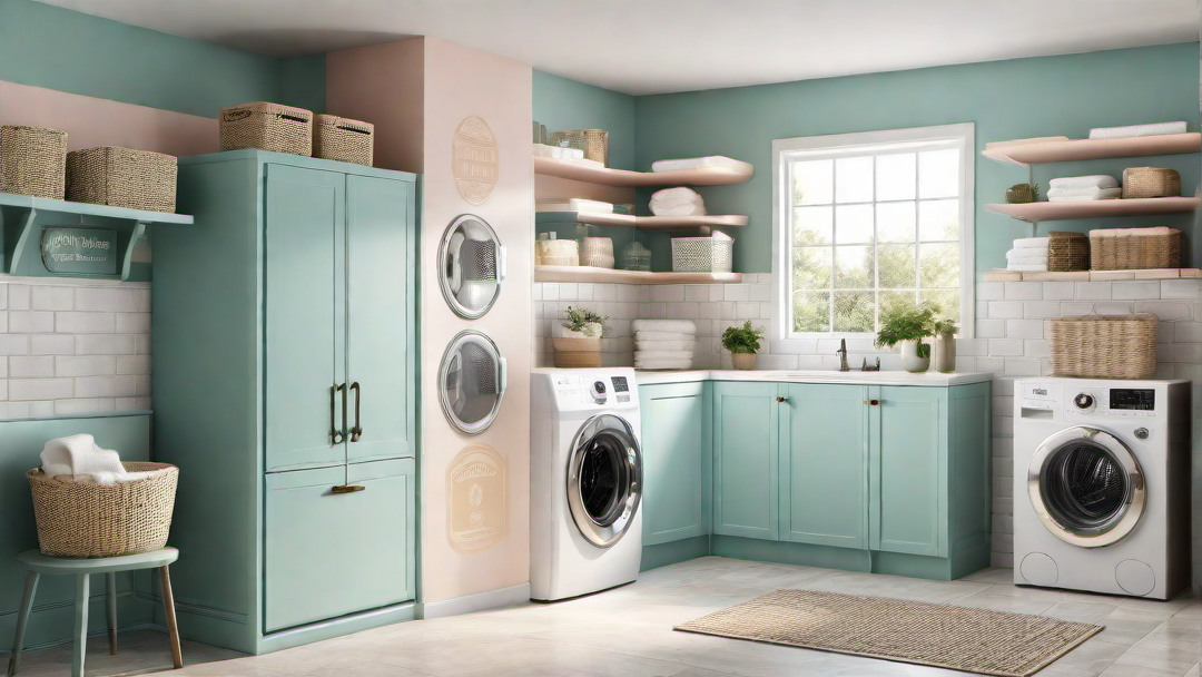 Vintage Flair: Retro-inspired Decor in a Nostalgic Laundry Room