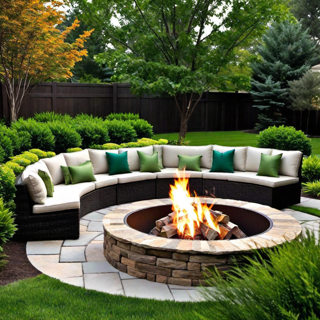 Fire Pit In Middle Of Yard: Focal Point in the Center of the Yard
