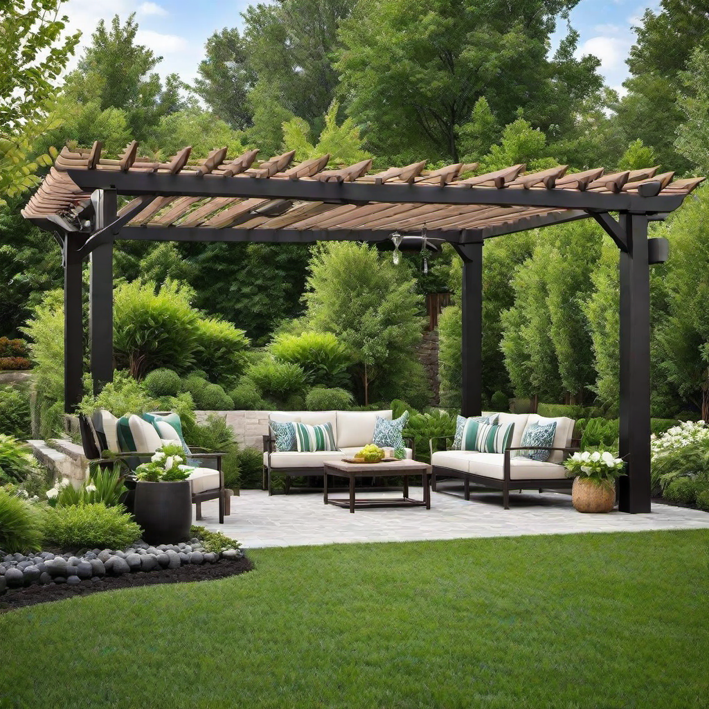 Natural Serenity: Backyard Landscaping With Pergola Accents