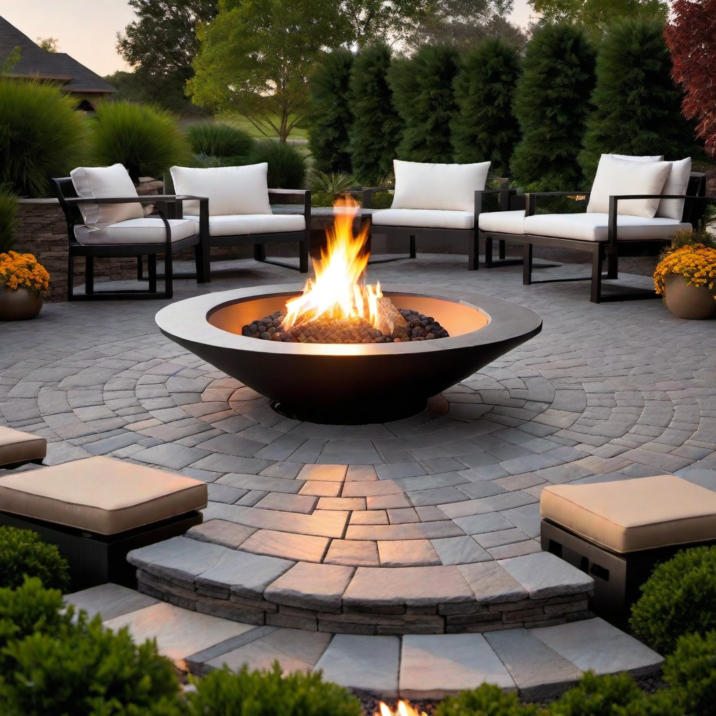 Integrating Functionality and Style: Fire Pit with Pavers Design Inspirations