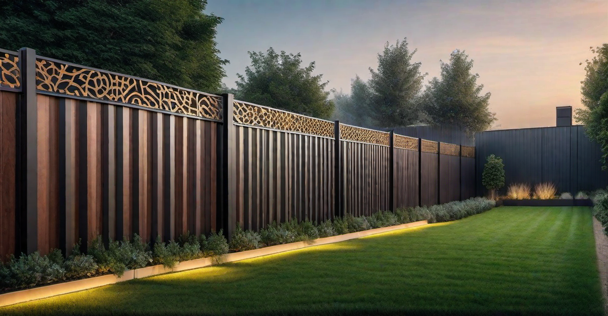 Custom Designs: Unique Patterns and Shapes with Zinc Fencing