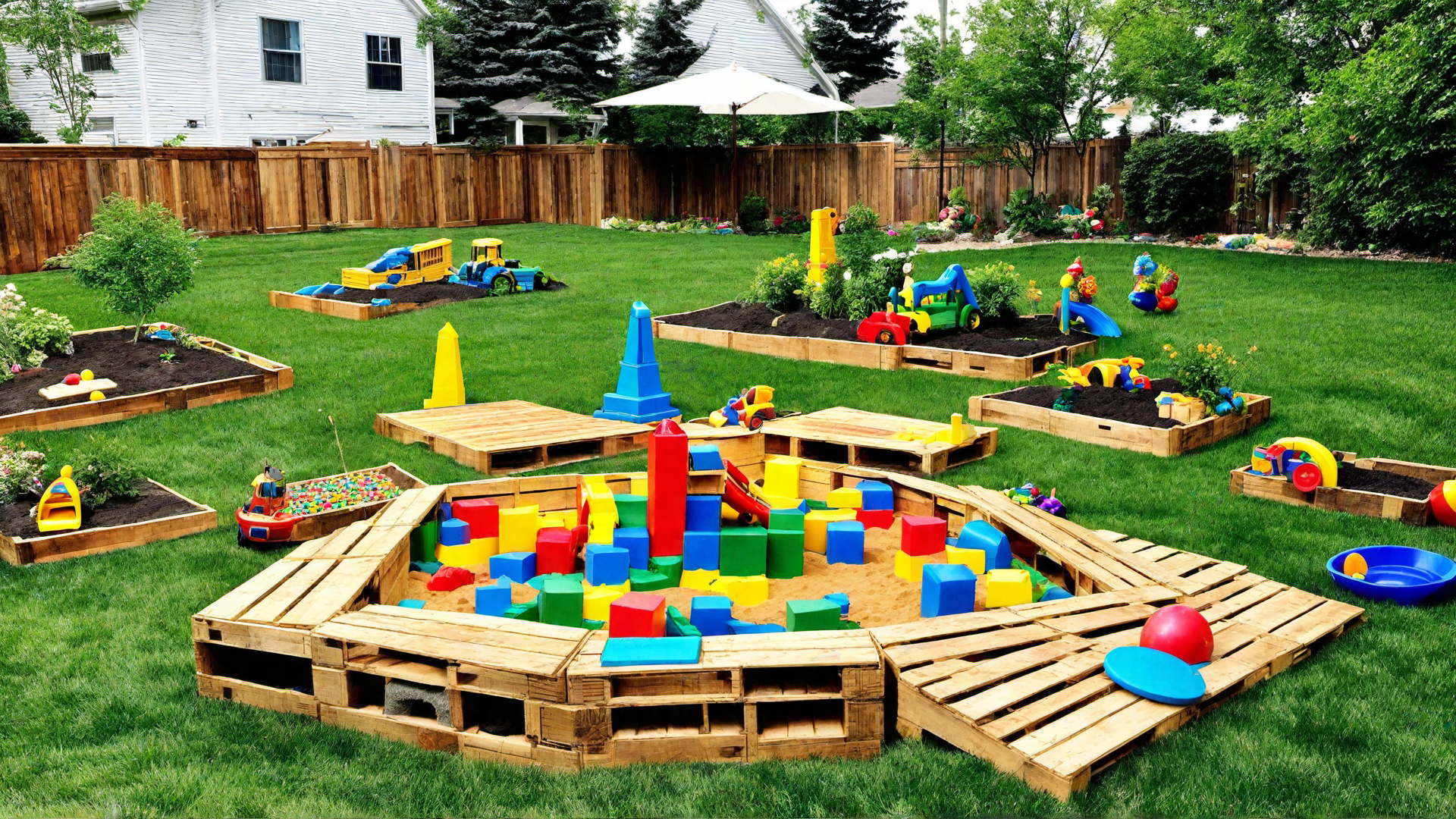 Pallet Sandbox for Kids