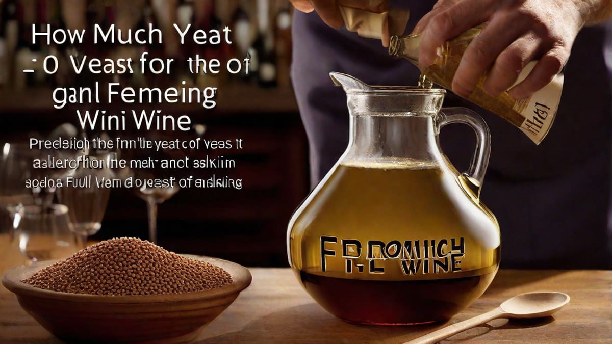 How Much Yeast For 1 Gallon Of Wine