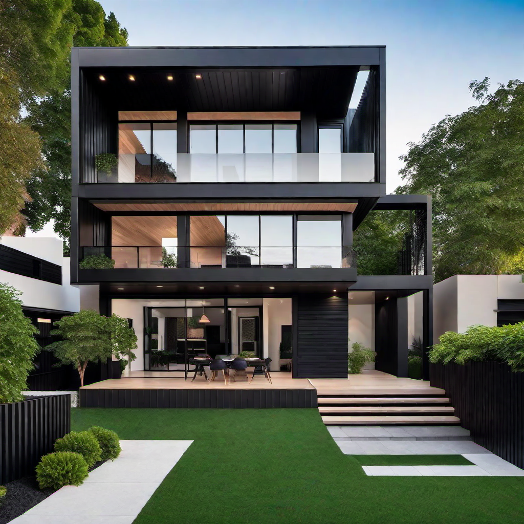 Chic and Stylish: Black and Cedar Exterior Trends
